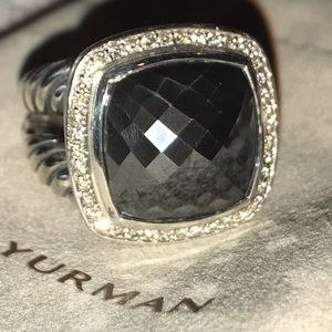 David Yurman Hematite and Diamond Albion Ring
